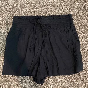 Abercrombie Black Drawstring Shorts